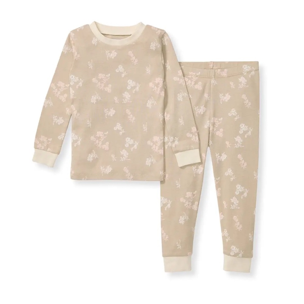 Burt’s Bees Toddler Girls’ Spring Floral Organic Pajama Bundle - Picture 2 of 10